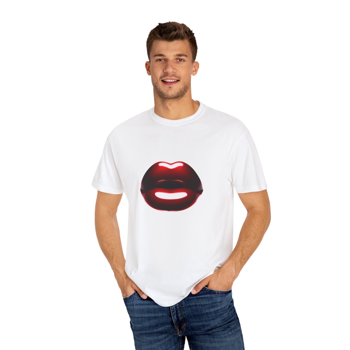 Bold Red Lip Graphic Unisex T-Shirt