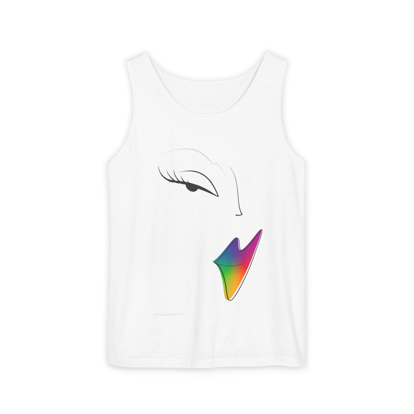 Chic Artistic Unisex Tank Top, Trendy Summer Apparel, LGBTQ Pride Clothing, Casual Wear, Gift for Her, Festival Outfit, Beachwear