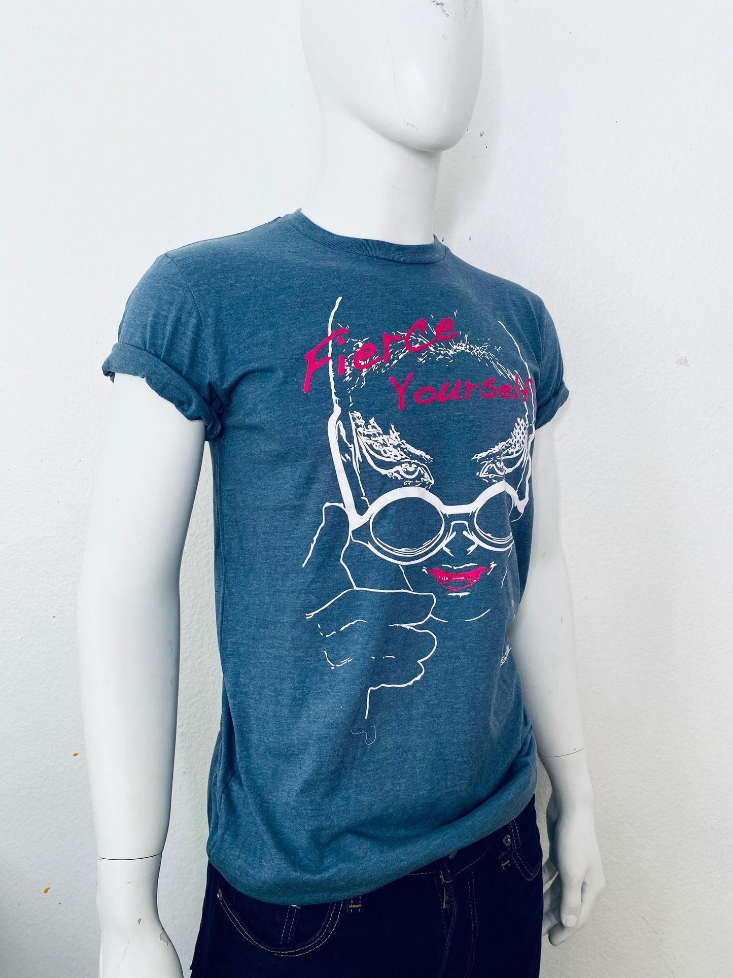 Mens Slate Fierce Yourself T Shirt