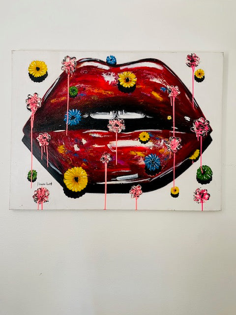 Lips and Flowers