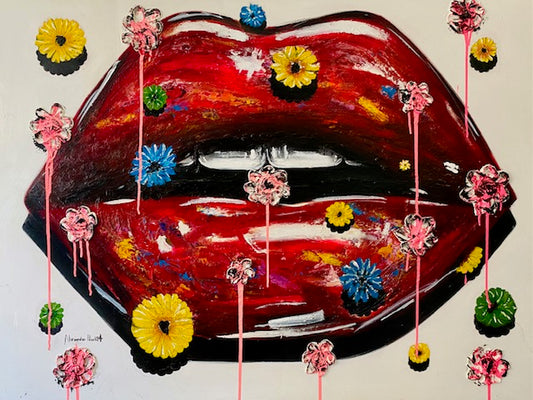 Lips and Flowers